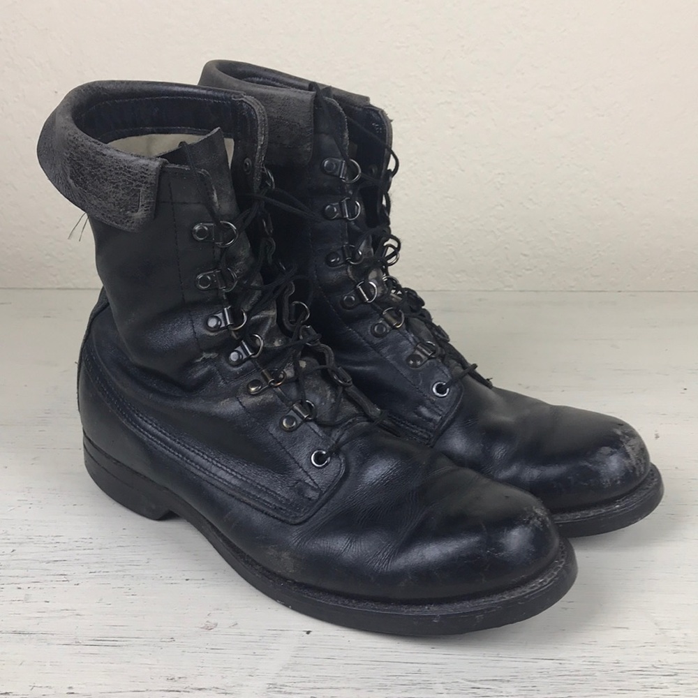 Vintage steel toe men’s military style boot